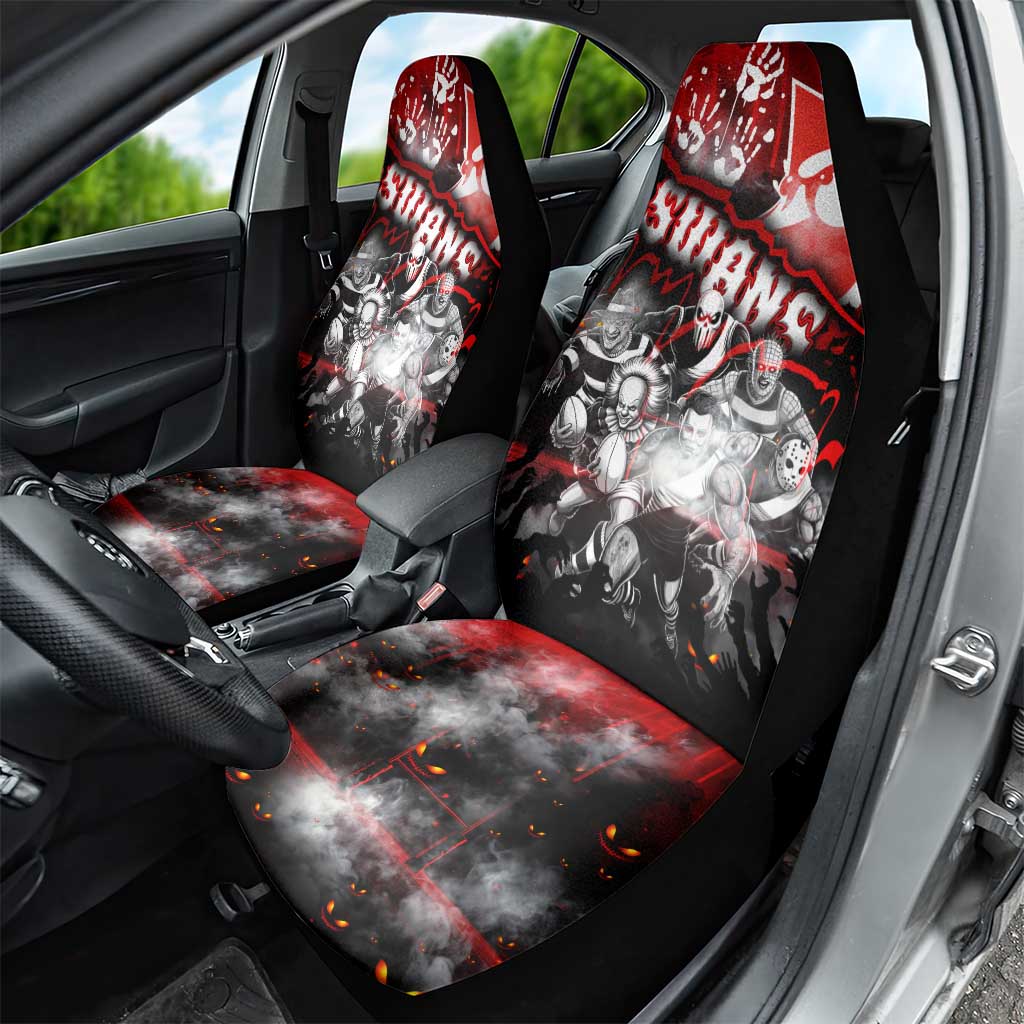 Step Into Horror Domain Swans Football Car Seat Cover Halloween Horror Movie Characters - Aussie Hoodie