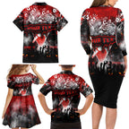 Step Into Horror Domain Swans Football Family Matching Long Sleeve Bodycon Dress and Hawaiian Shirt Halloween Horror Movie Characters - Aussie Hoodie