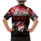 Step Into Horror Domain Swans Football Family Matching Mermaid Dress and Hawaiian Shirt Halloween Horror Movie Characters - Aussie Hoodie