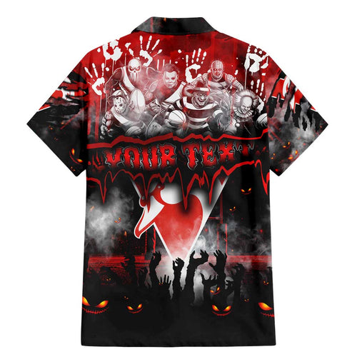 Step Into Horror Domain Swans Football Family Matching Mermaid Dress and Hawaiian Shirt Halloween Horror Movie Characters - Aussie Hoodie