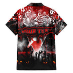 Step Into Horror Domain Swans Football Family Matching Off The Shoulder Long Sleeve Dress and Hawaiian Shirt Halloween Horror Movie Characters - Aussie Hoodie