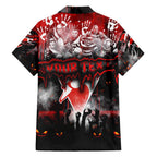 Step Into Horror Domain Swans Football Family Matching Off Shoulder Maxi Dress and Hawaiian Shirt Halloween Horror Movie Characters - Aussie Hoodie