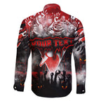 Step Into Horror Domain Swans Football Family Matching Off Shoulder Maxi Dress and Hawaiian Shirt Halloween Horror Movie Characters - Aussie Hoodie