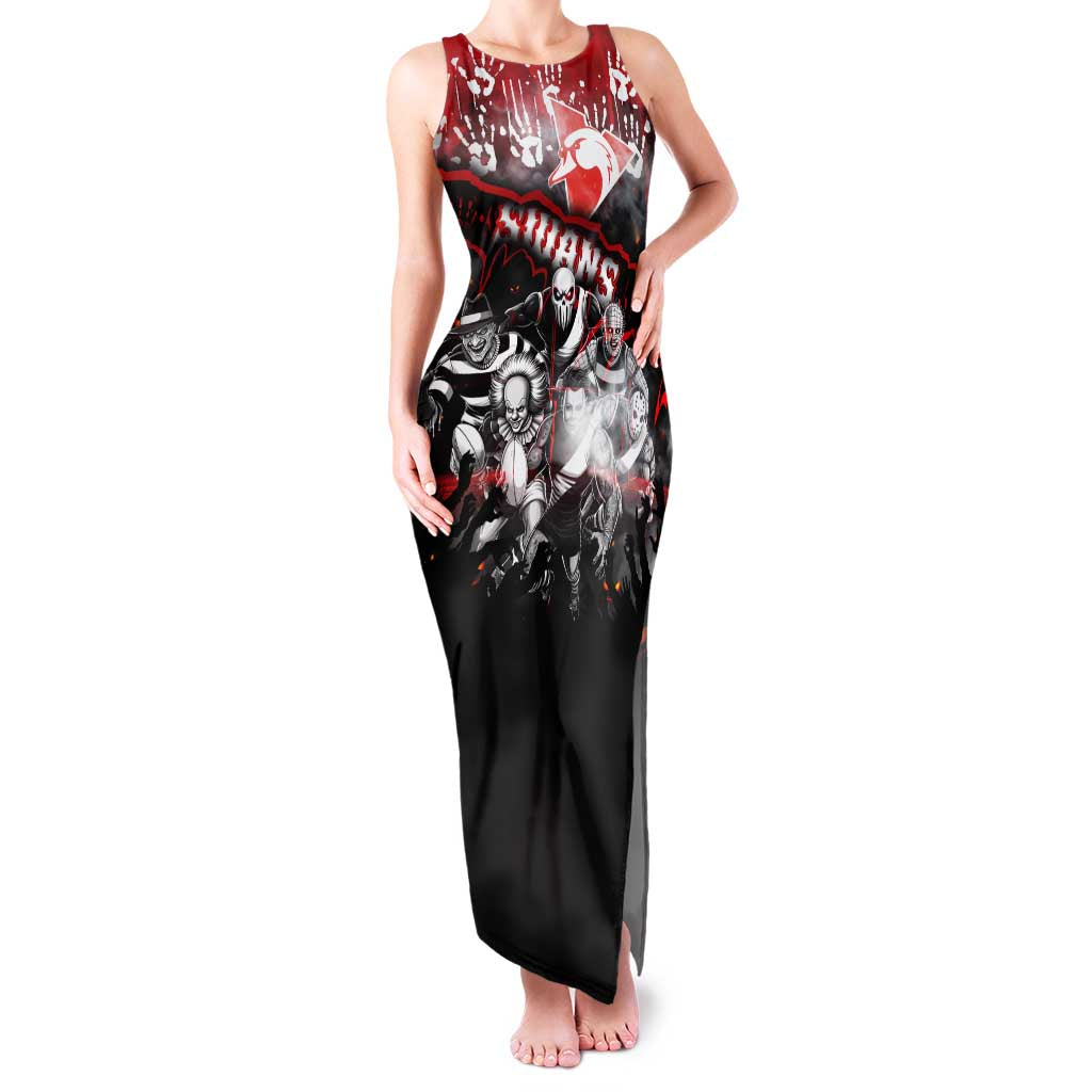 Step Into Horror Domain Swans Football Family Matching Tank Maxi Dress and Hawaiian Shirt Halloween Horror Movie Characters - Aussie Hoodie