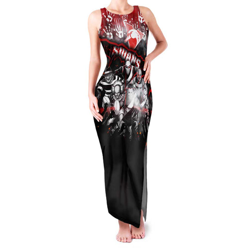 Step Into Horror Domain Swans Football Family Matching Tank Maxi Dress and Hawaiian Shirt Halloween Horror Movie Characters - Aussie Hoodie