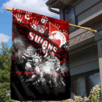 Step Into Horror Domain Swans Football Garden Flag Halloween Horror Movie Characters - Aussie Hoodie