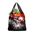 Step Into Horror Domain Swans Football Grocery Bag Halloween Horror Movie Characters - Aussie Hoodie