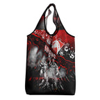 Step Into Horror Domain Swans Football Grocery Bag Halloween Horror Movie Characters - Aussie Hoodie