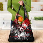 Step Into Horror Domain Swans Football Grocery Bag Halloween Horror Movie Characters - Aussie Hoodie