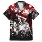 Step Into Horror Domain Swans Football Hawaiian Shirt Halloween Horror Movie Characters - Aussie Hoodie