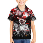 Step Into Horror Domain Swans Football Hawaiian Shirt Halloween Horror Movie Characters - Aussie Hoodie