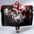 Step Into Horror Domain Swans Football Hooded Blanket Halloween Horror Movie Characters - Aussie Hoodie