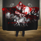 Step Into Horror Domain Swans Football Hooded Blanket Halloween Horror Movie Characters - Aussie Hoodie