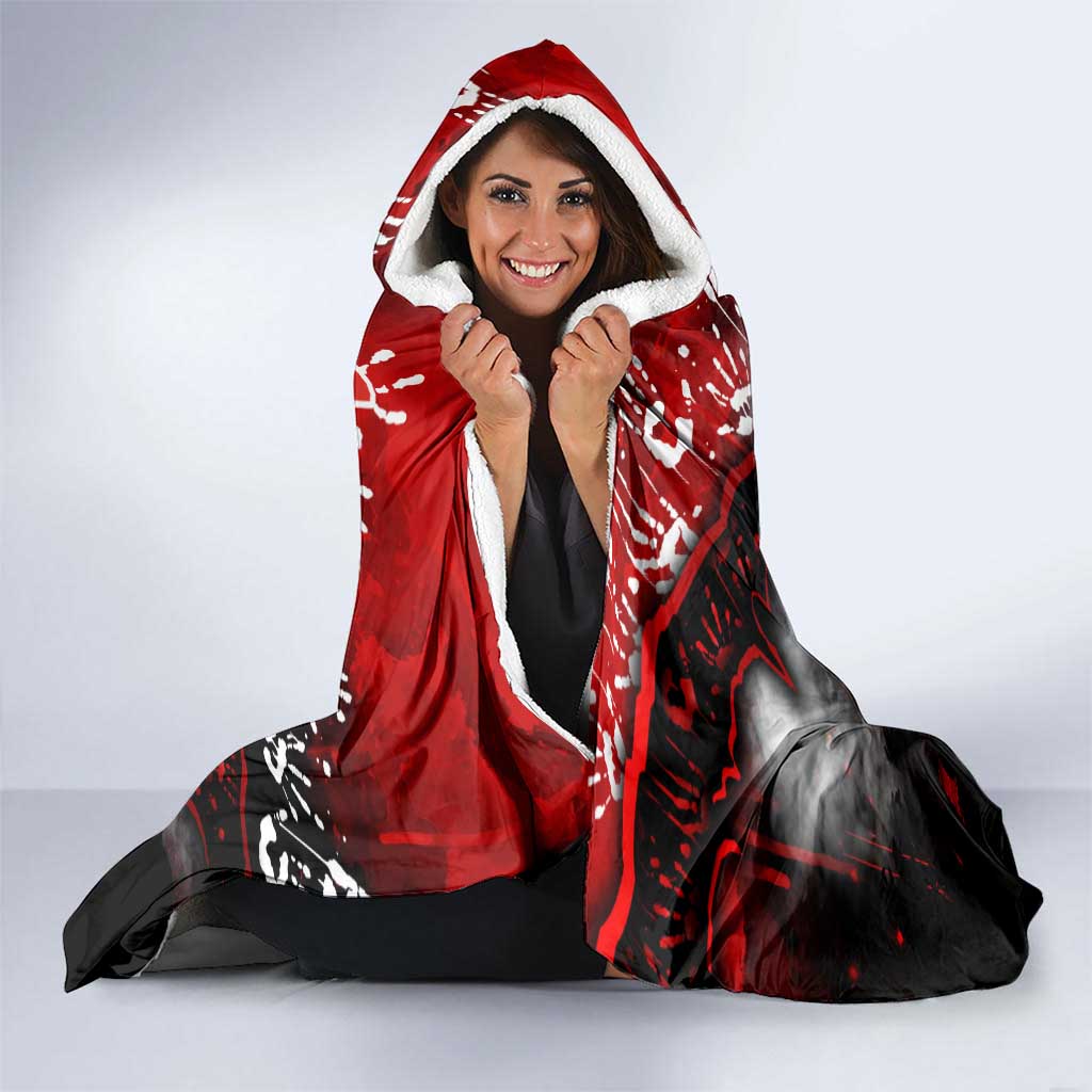 Step Into Horror Domain Swans Football Hooded Blanket Halloween Horror Movie Characters - Aussie Hoodie