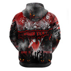 Step Into Horror Domain Swans Football Hoodie Halloween Horror Movie Characters - Aussie Hoodie
