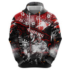 Step Into Horror Domain Swans Football Hoodie Halloween Horror Movie Characters - Aussie Hoodie