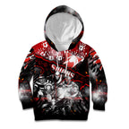 Step Into Horror Domain Swans Football Kid Hoodie Halloween Horror Movie Characters - Aussie Hoodie