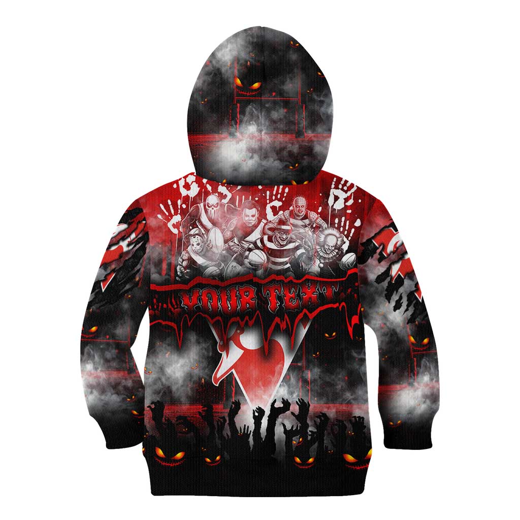 Step Into Horror Domain Swans Football Kid Hoodie Halloween Horror Movie Characters - Aussie Hoodie