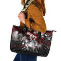 Step Into Horror Domain Swans Football Leather Tote Bag Halloween Horror Movie Characters - Aussie Hoodie