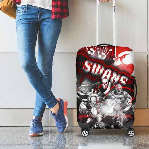 Step Into Horror Domain Swans Football Luggage Cover Halloween Horror Movie Characters - Aussie Hoodie