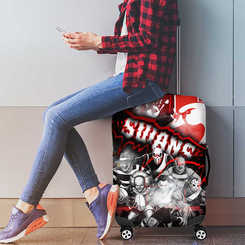 Step Into Horror Domain Swans Football Luggage Cover Halloween Horror Movie Characters - Aussie Hoodie