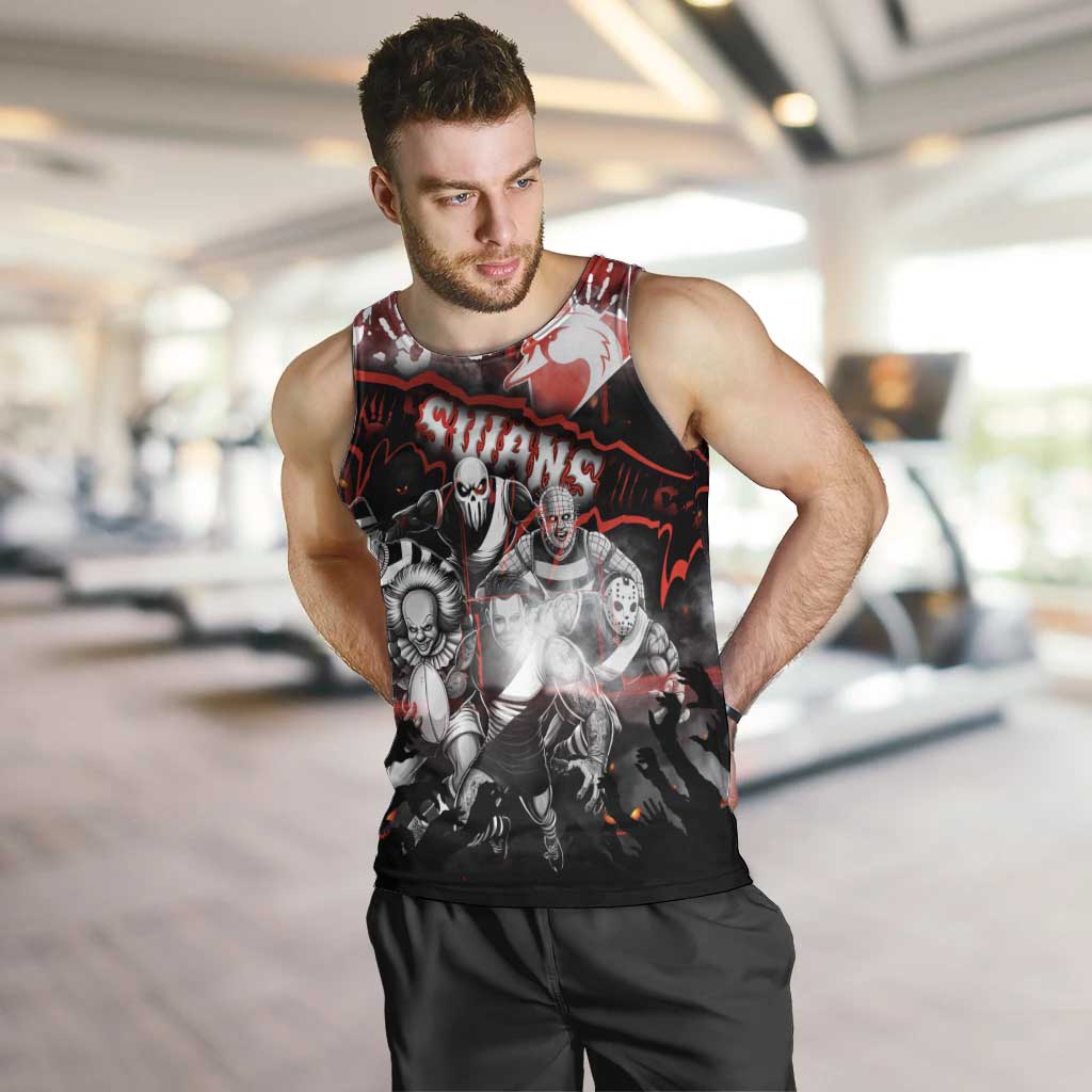 Step Into Horror Domain Swans Football Men Tank Top Halloween Horror Movie Characters - Aussie Hoodie