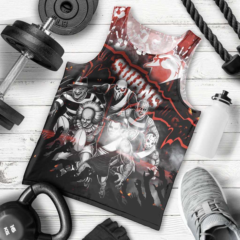 Step Into Horror Domain Swans Football Men Tank Top Halloween Horror Movie Characters - Aussie Hoodie