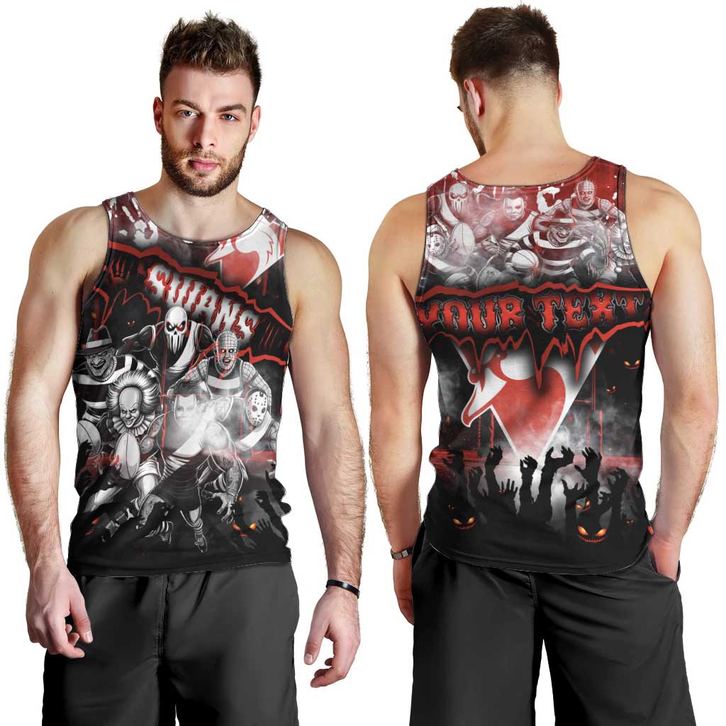 Step Into Horror Domain Swans Football Men Tank Top Halloween Horror Movie Characters - Aussie Hoodie