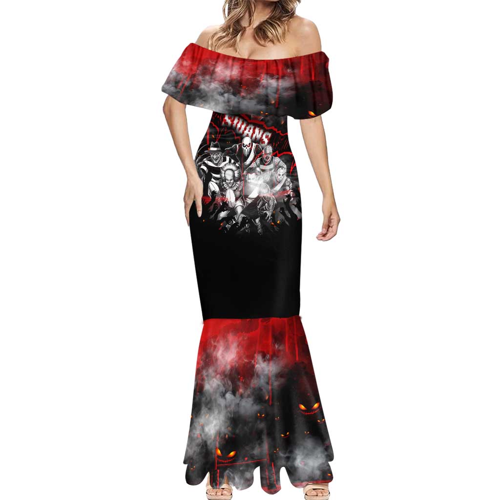 Step Into Horror Domain Swans Football Mermaid Dress Halloween Horror Movie Characters - Aussie Hoodie