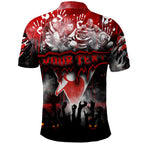 Step Into Horror Domain Swans Football Polo Shirt Halloween Horror Movie Characters - Aussie Hoodie