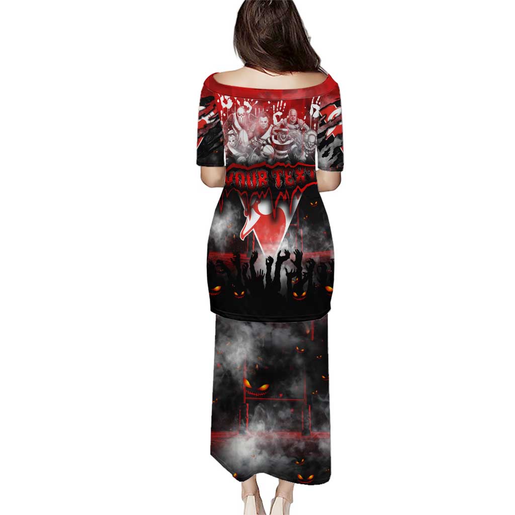 Step Into Horror Domain Swans Football Puletasi Halloween Horror Movie Characters - Aussie Hoodie
