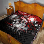 Step Into Horror Domain Swans Football Quilt Halloween Horror Movie Characters - Aussie Hoodie