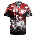 Step Into Horror Domain Swans Football Rugby Jersey Halloween Horror Movie Characters - Aussie Hoodie