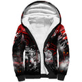Step Into Horror Domain Swans Football Sherpa Hoodie Halloween Horror Movie Characters - Aussie Hoodie