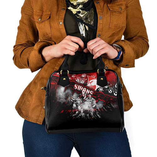 Step Into Horror Domain Swans Football Shoulder Handbag Halloween Horror Movie Characters - Aussie Hoodie