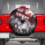 Step Into Horror Domain Swans Football Spare Tire Cover Halloween Horror Movie Characters - Aussie Hoodie