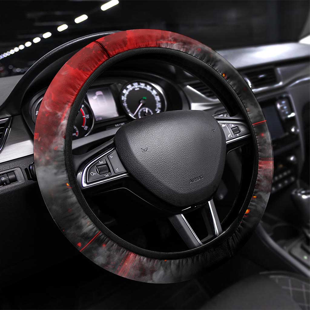 Step Into Horror Domain Swans Football Steering Wheel Cover Halloween Horror Movie Characters - Aussie Hoodie