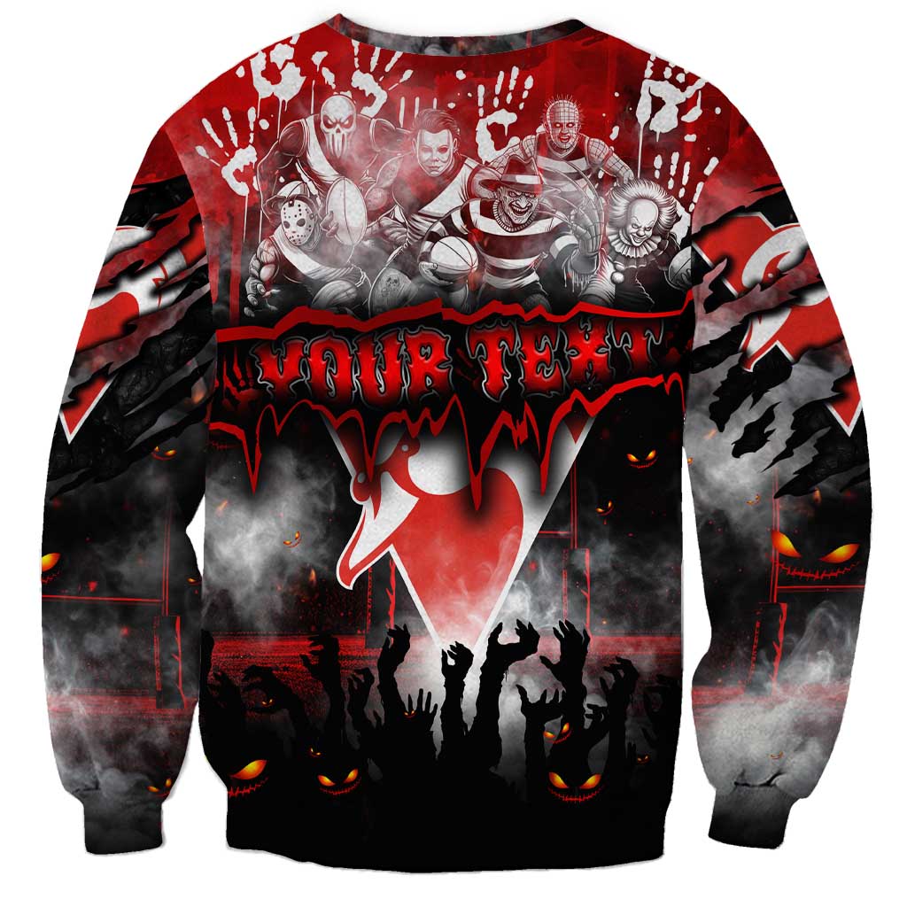 Step Into Horror Domain Swans Football Sweatshirt Halloween Horror Movie Characters - Aussie Hoodie