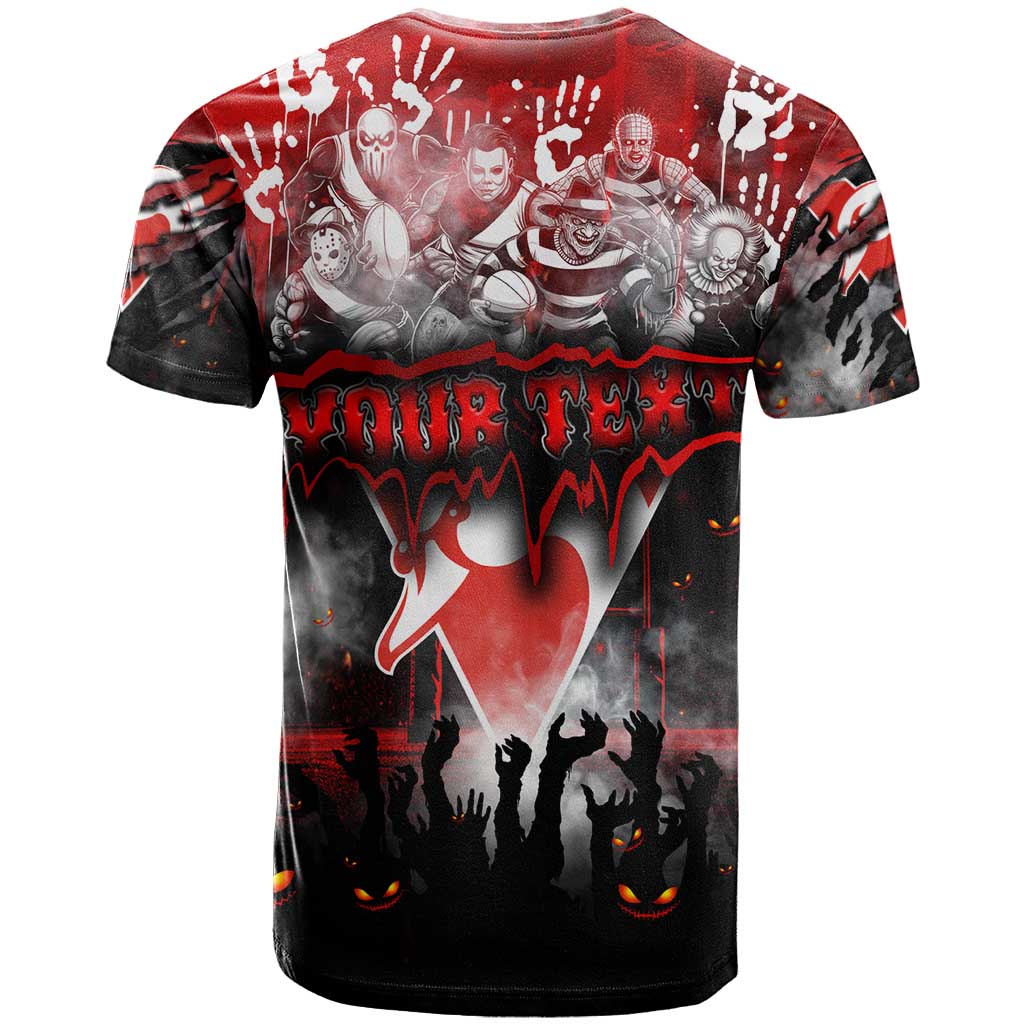 Step Into Horror Domain Swans Football T Shirt Halloween Horror Movie Characters - Aussie Hoodie