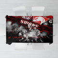 Step Into Horror Domain Swans Football Tablecloth Halloween Horror Movie Characters - Aussie Hoodie