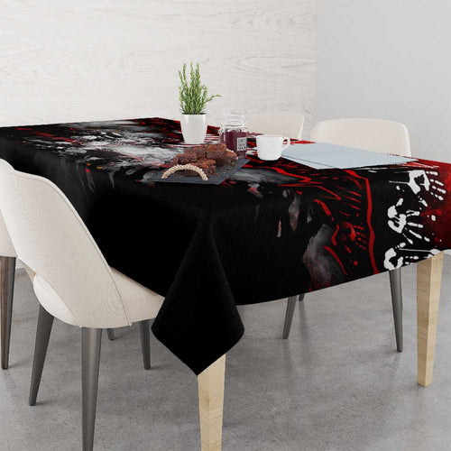 Step Into Horror Domain Swans Football Tablecloth Halloween Horror Movie Characters - Aussie Hoodie