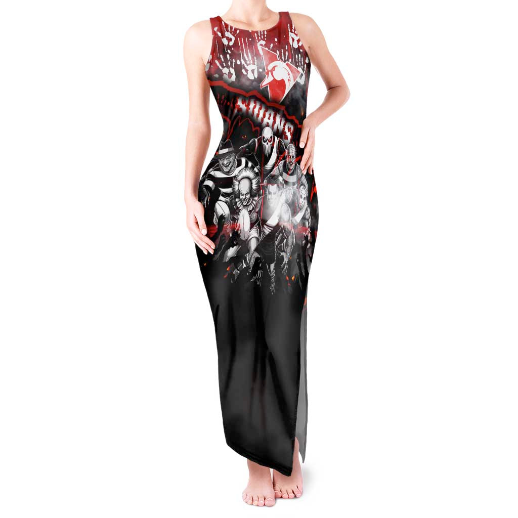 Step Into Horror Domain Swans Football Tank Maxi Dress Halloween Horror Movie Characters - Aussie Hoodie