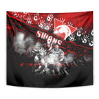 Step Into Horror Domain Swans Football Tapestry Halloween Horror Movie Characters - Aussie Hoodie