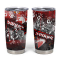 Step Into Horror Domain Swans Football Tumbler Cup Halloween Horror Movie Characters - Aussie Hoodie
