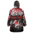 Step Into Horror Domain Swans Football Wearable Blanket Hoodie Halloween Horror Movie Characters - Aussie Hoodie