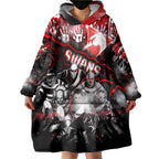 Step Into Horror Domain Swans Football Wearable Blanket Hoodie Halloween Horror Movie Characters - Aussie Hoodie