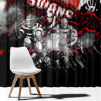 Step Into Horror Domain Swans Football Window Curtain Halloween Horror Movie Characters - Aussie Hoodie