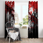 Step Into Horror Domain Swans Football Window Curtain Halloween Horror Movie Characters - Aussie Hoodie
