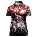 Step Into Horror Domain Swans Football Women Polo Shirt Halloween Horror Movie Characters - Aussie Hoodie