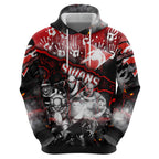 Step Into Horror Domain Swans Football Zip Hoodie Halloween Horror Movie Characters - Aussie Hoodie